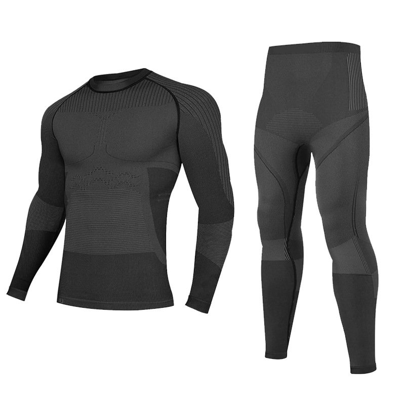 2024 Winter New Arrivals Seamless top quality keep warm and fast dry fabric skiing snow underwear set thermal underwear for men