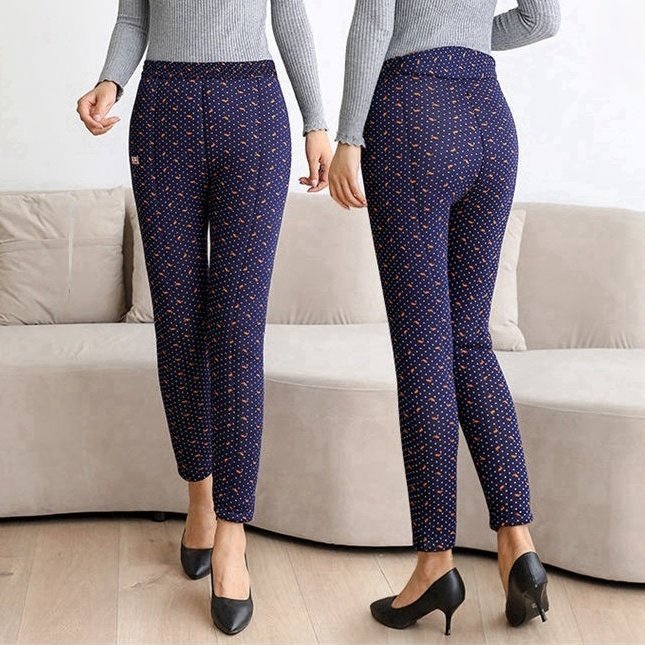 Women Winter Warm Pants Plus Size Thick Velvet Cotton Trousers High Waist Female Skinny Warm Pencil Pants