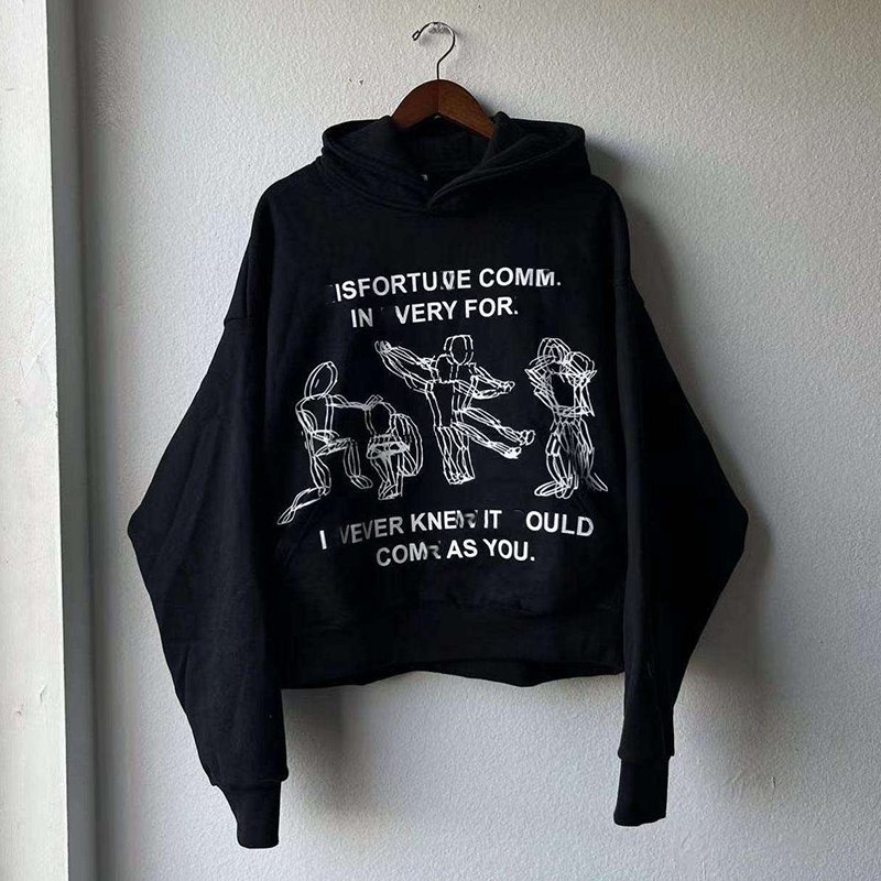 Streetwear Sweatshirts Custom Oversized Screen Print Fleece 100 Cotton Cropped Hoodies Men