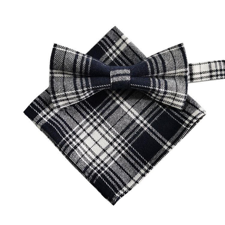 Fashion Striped Bow Ties For Men Casual Bowtie Gift Box Custom Logo Polyester Woven Bow Ties