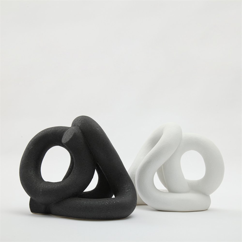 Modern Nordic Minimalist Art Morandi Tie Knot Chain Interior Home Accessories Ceramic Decor