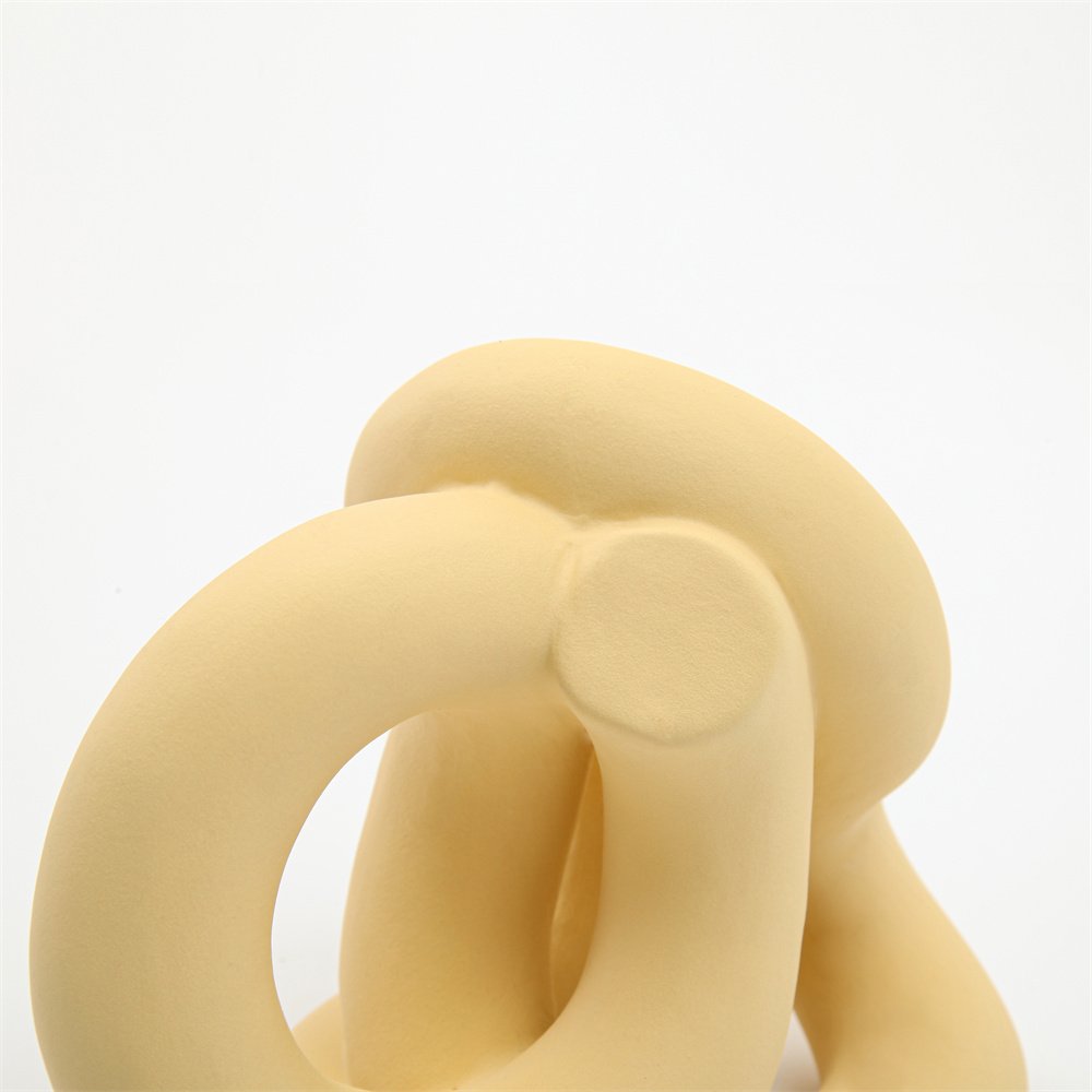 Modern Nordic Minimalist Art Morandi Tie Knot Chain Interior Home Accessories Ceramic Decor
