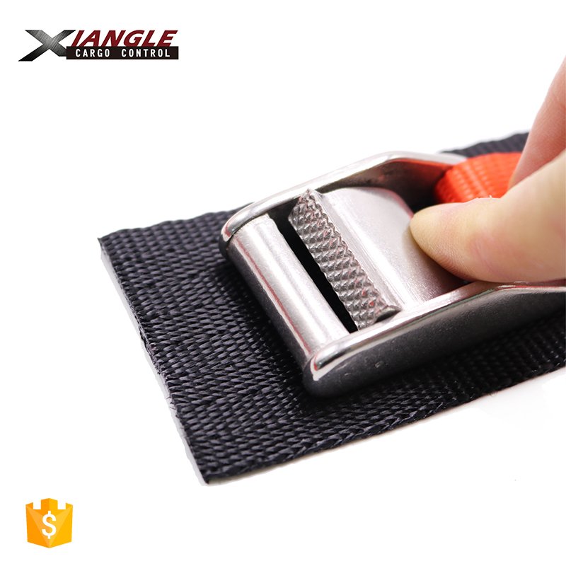 1" 350kg Padded Cam Buckle Cargo Strap Roof Rack Tie Down Stainless Steel Kayak Straps Lashing Strap for Trucks Boat