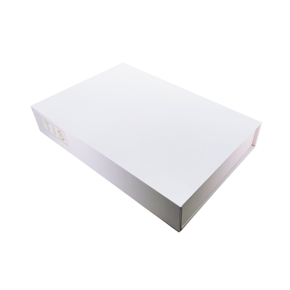 Printed folding cardboard paper packaging pack gift flat box