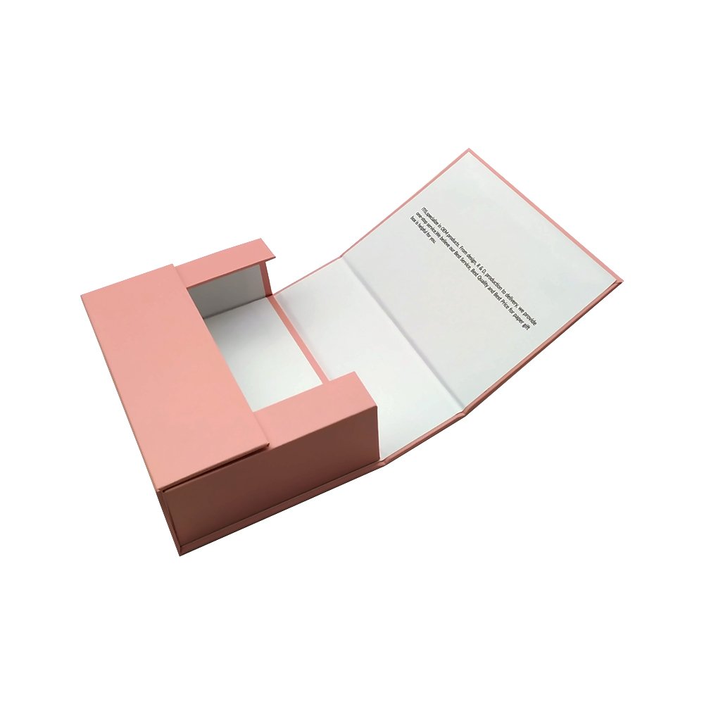 Printed folding cardboard paper packaging pack gift flat box