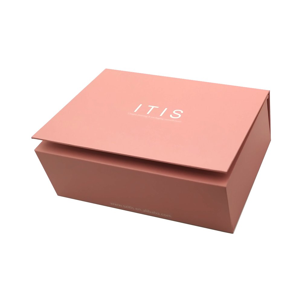 Printed folding cardboard paper packaging pack gift flat box