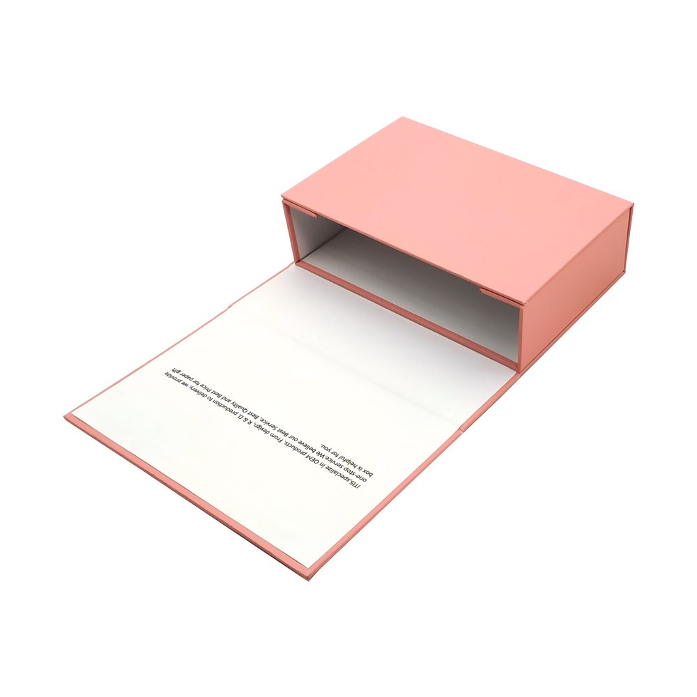Printed folding cardboard paper packaging pack gift flat box