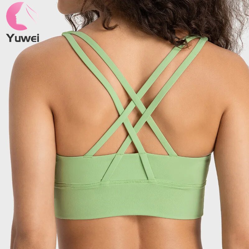 High Quality Cross-back Sports Underwear Running Fitness Bra Quick-dry Yoga Bra Women Sports Bra