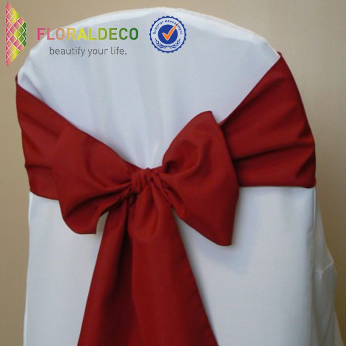 Customized satin chair sashes for party&wedding decor