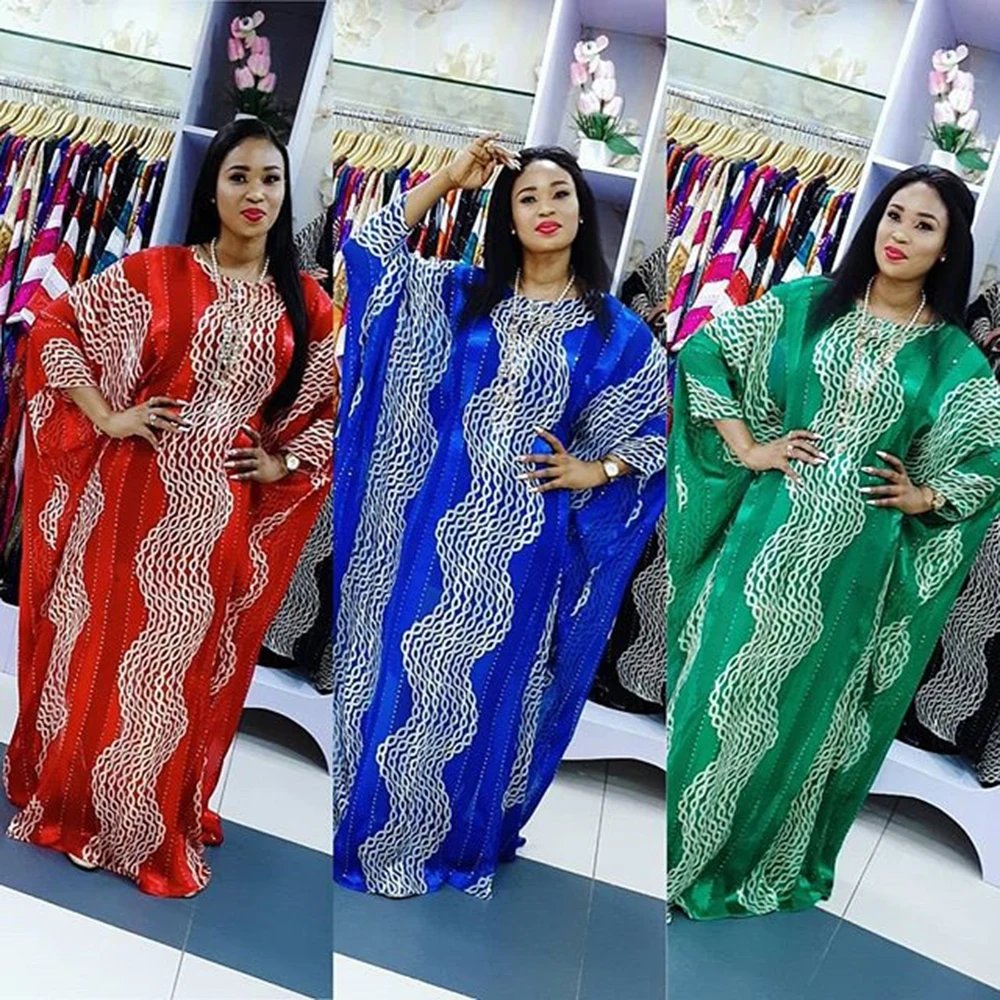 Plus Size African Wedding Party Dresses for Women 2024 New Dashiki Ankara Evening Gown Elegant Turkey Outfit Robe Africa Clothes