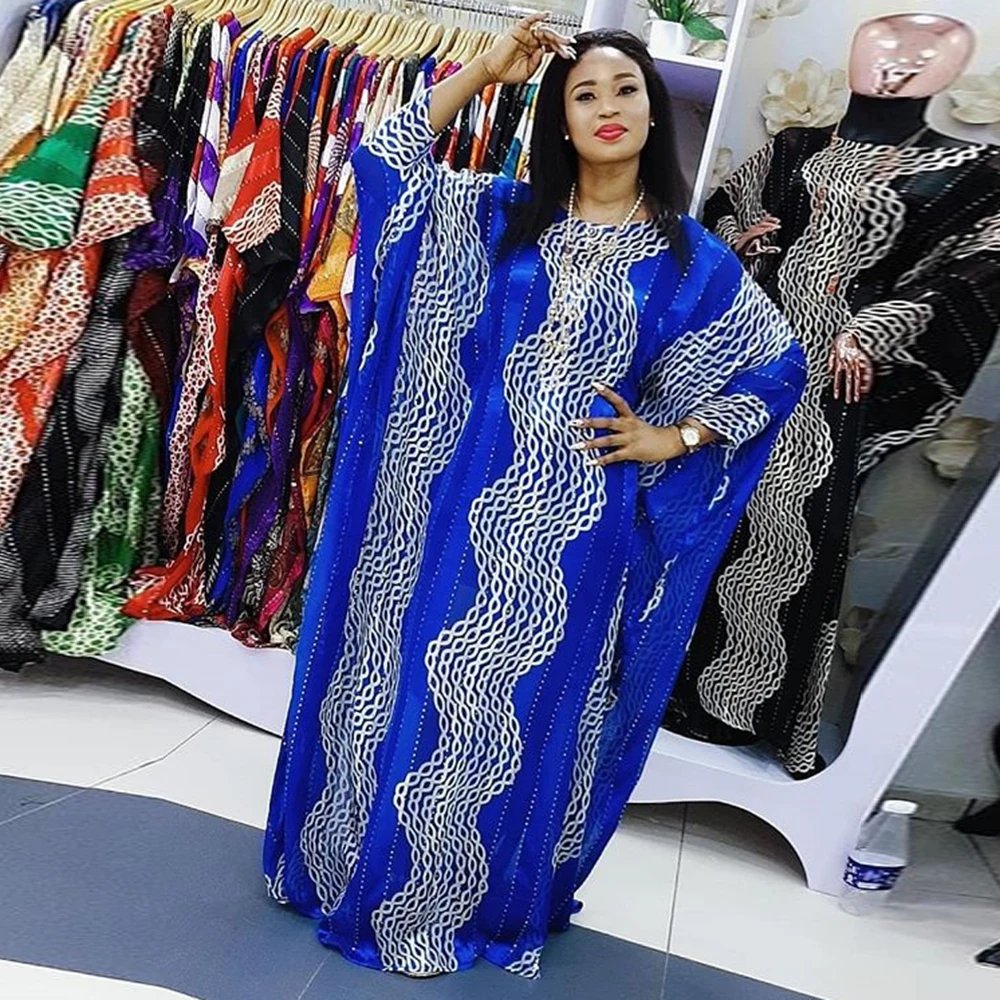 Plus Size African Wedding Party Dresses for Women 2024 New Dashiki Ankara Evening Gown Elegant Turkey Outfit Robe Africa Clothes