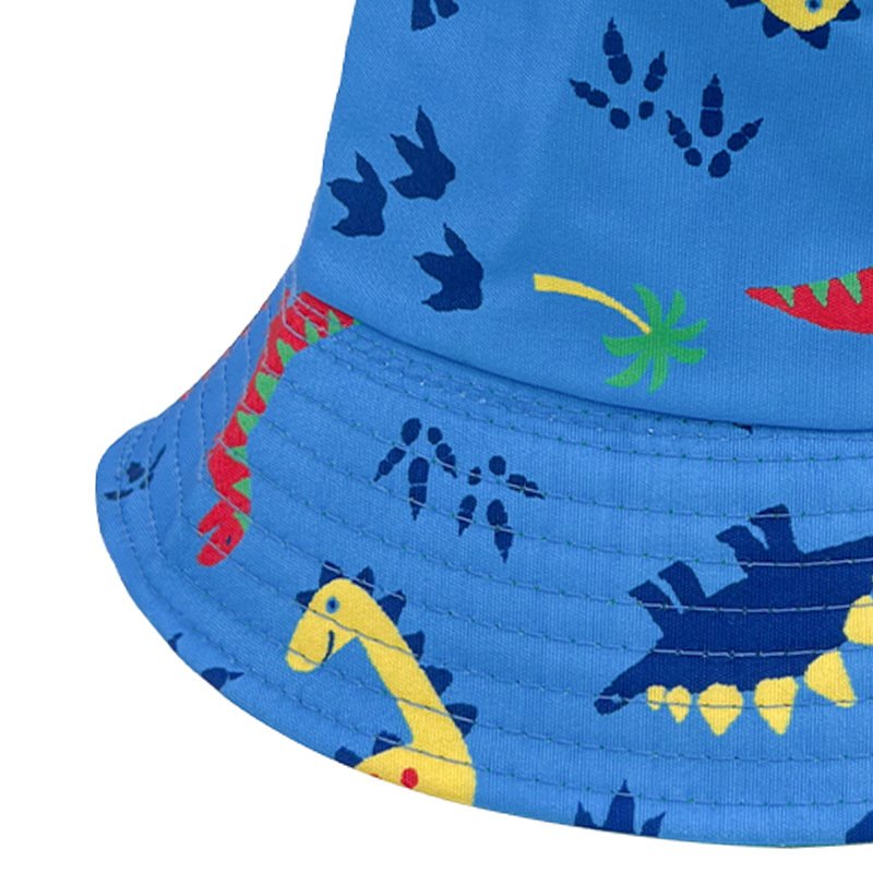 2023 New Parent Children Baby Lovely Cartoon Animal Dinosaur Pattern Double Sides Wearing Bucket Hat