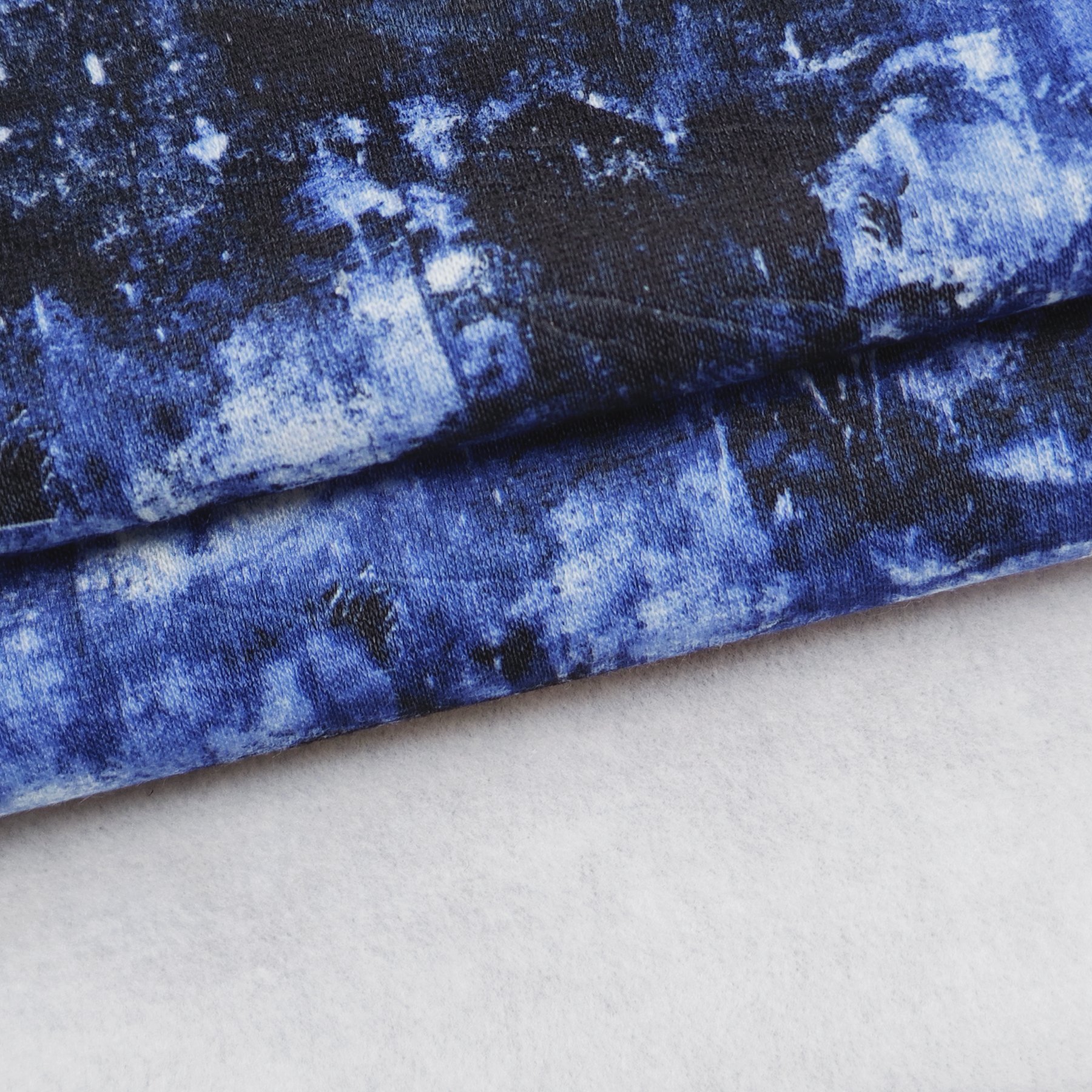 Custom Thermal Low Stretch 100% Polyester Tie Dye Printed Brushed Single Side Fleece Fabric For Coats