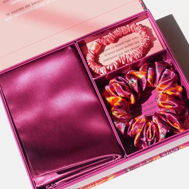 Wholesale 3D eye mask silk pillow case silk scrunchie 16 19 22momme 100% pure mulberry silk eye mask gift set