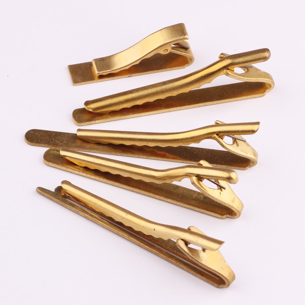 Customized Logo Supplier Promotion Gift Wholesale Luxury Best Price Popular Designs Personal Metal Blank Brass Tie Clip For Man
