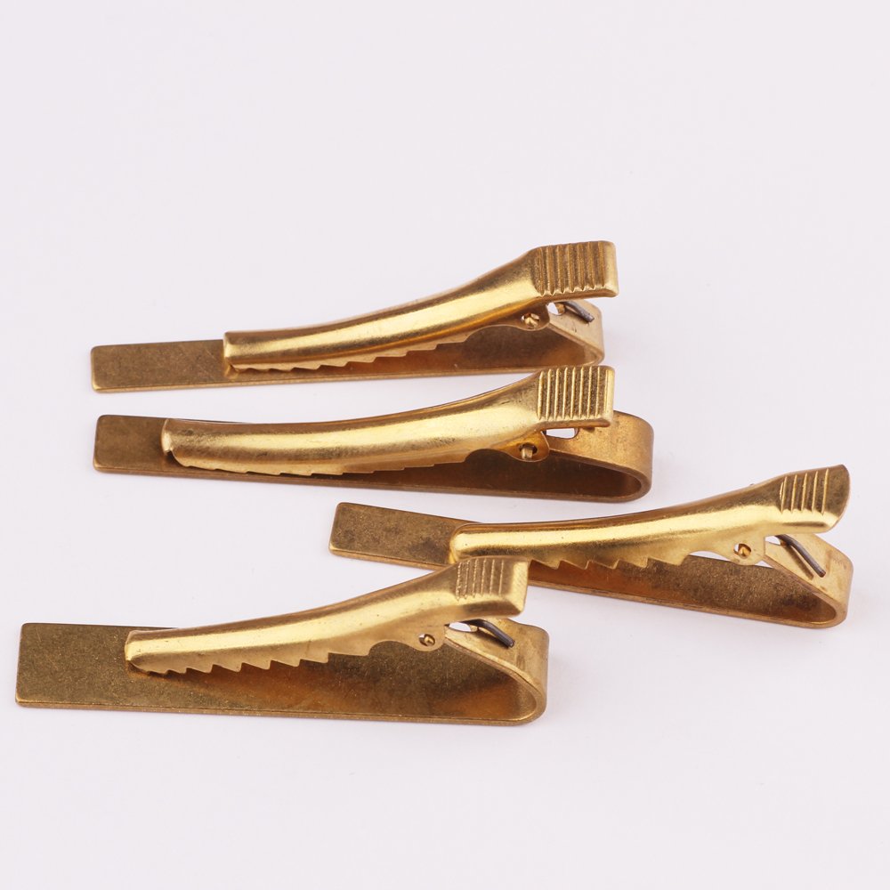 Customized Logo Supplier Promotion Gift Wholesale Luxury Best Price Popular Designs Personal Metal Blank Brass Tie Clip For Man