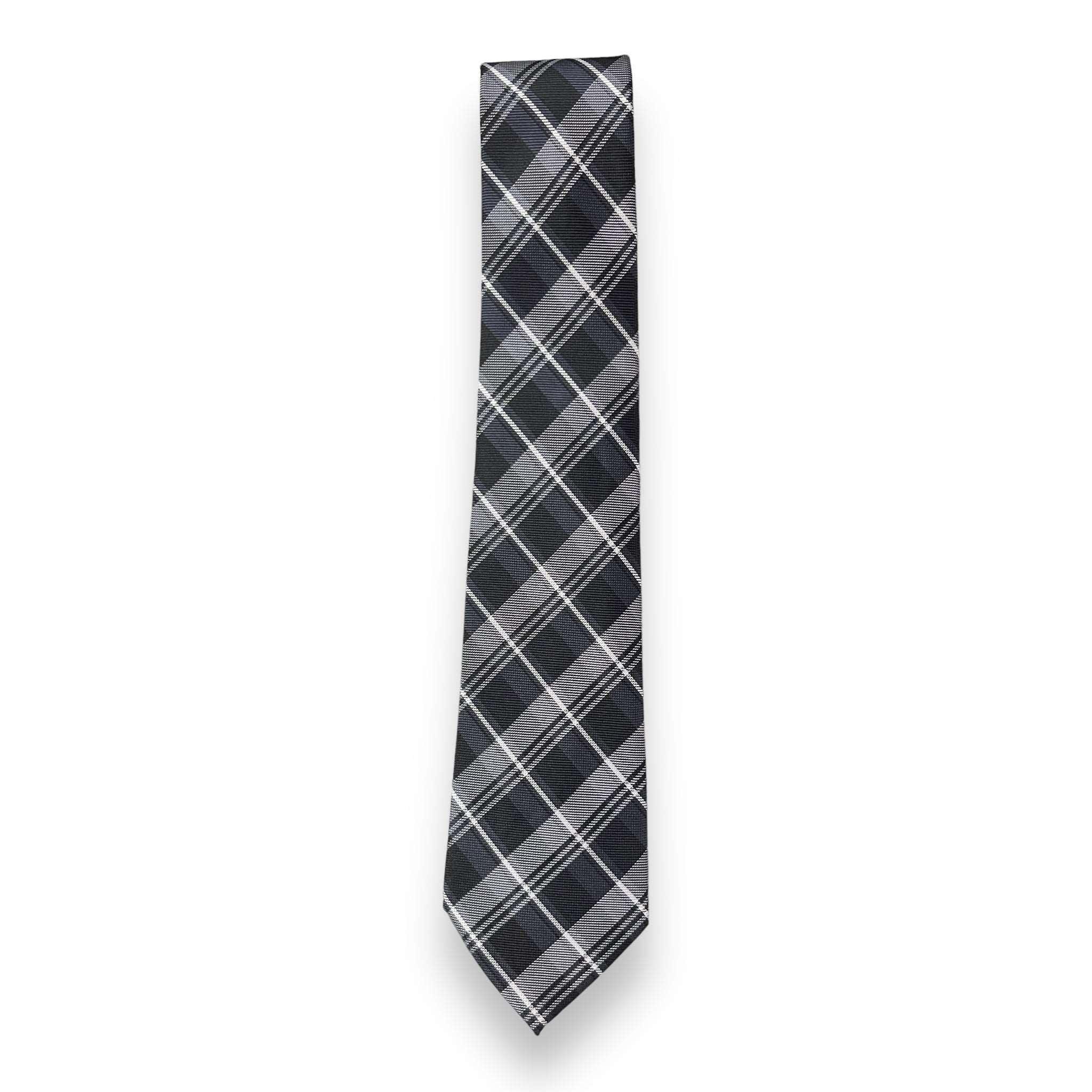 Black Plaided Tie