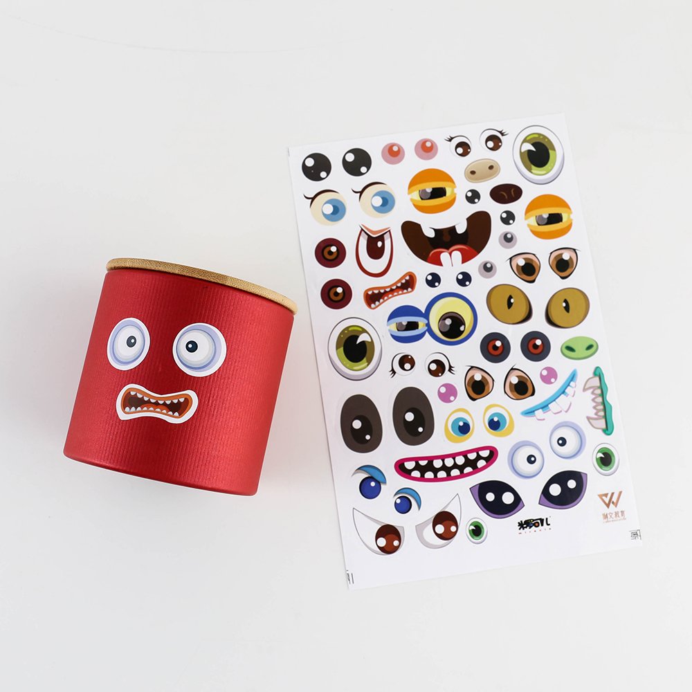 Custom puffy stickers die cut stickers labels for plastic bag box paper sticker label