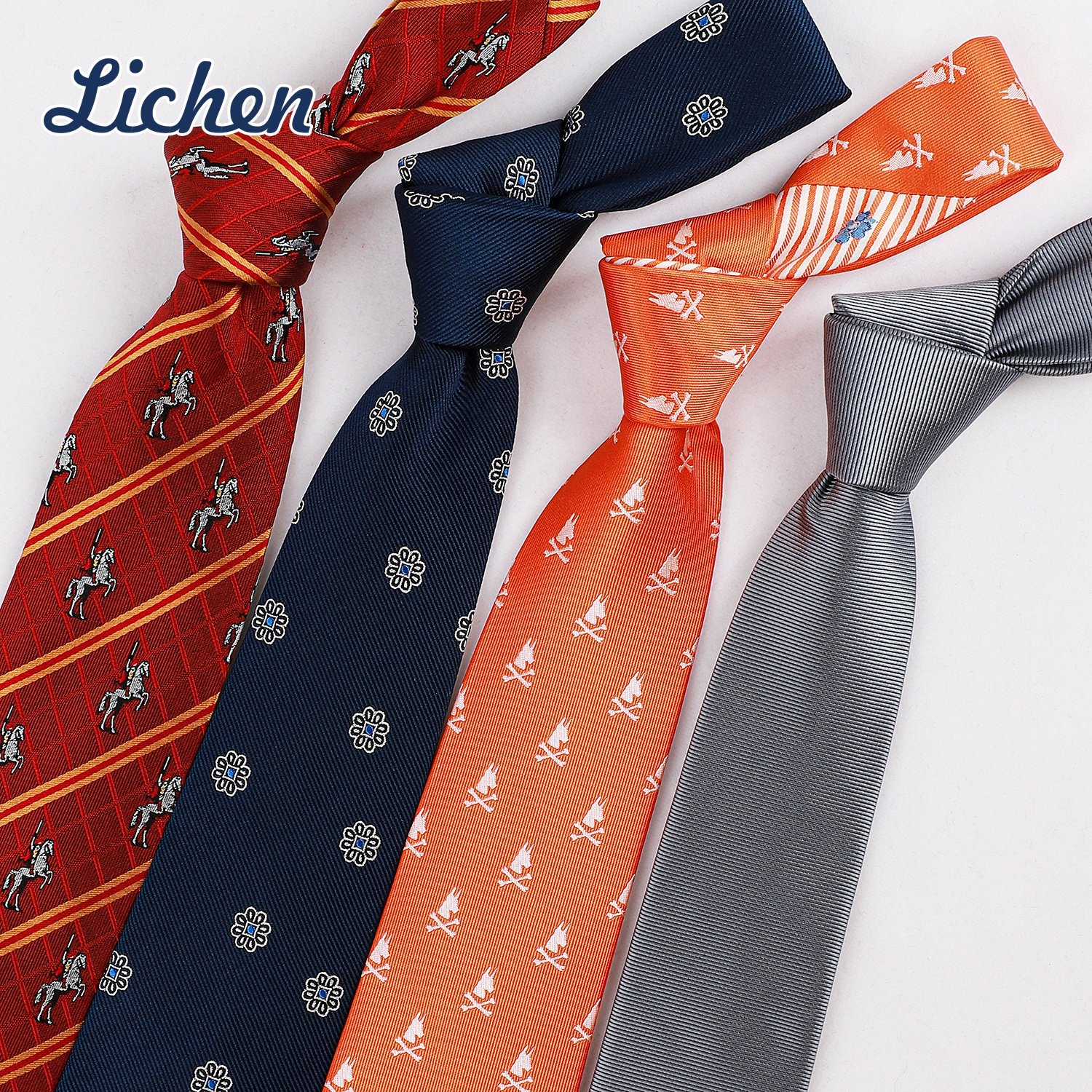 Italian Fabric Woven Neck Ties Mens Handmade Tie 100% Silk Necktie with Custom Logo