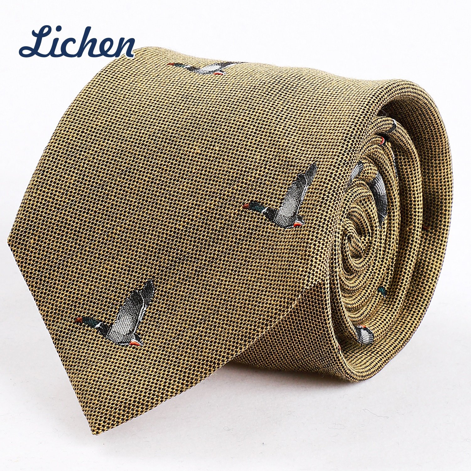 Italian Fabric Woven Neck Ties Mens Handmade Tie 100% Silk Necktie with Custom Logo