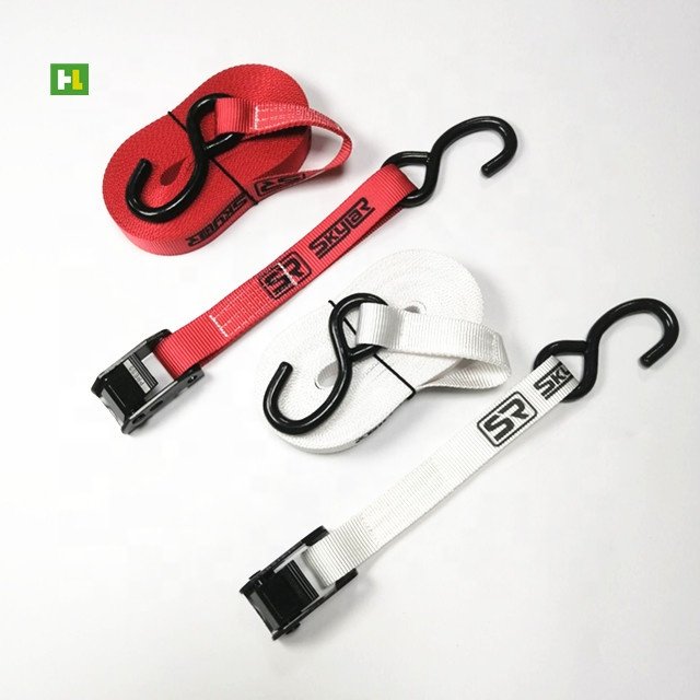 Cam Buckle Tie Down Straps Webbing Strap Cargo Lashing Belt Motorcycle Tie Down Straps 250Kgs Ratchet Tie Down