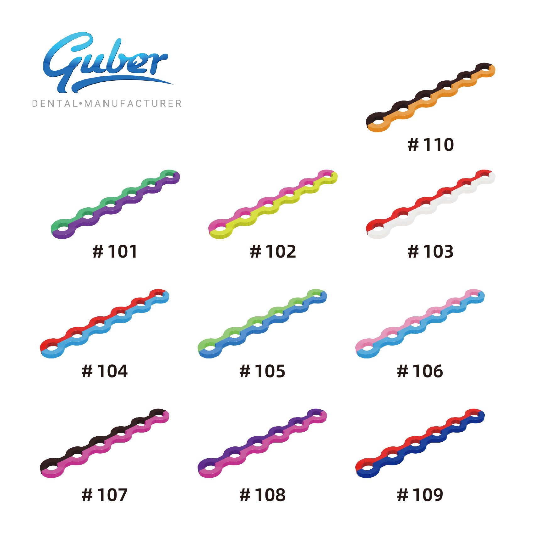 ELASTIC dental equipments orthodontic ligamax 1040 material orthodontic elastics colorful key ligature tie for dental brace
