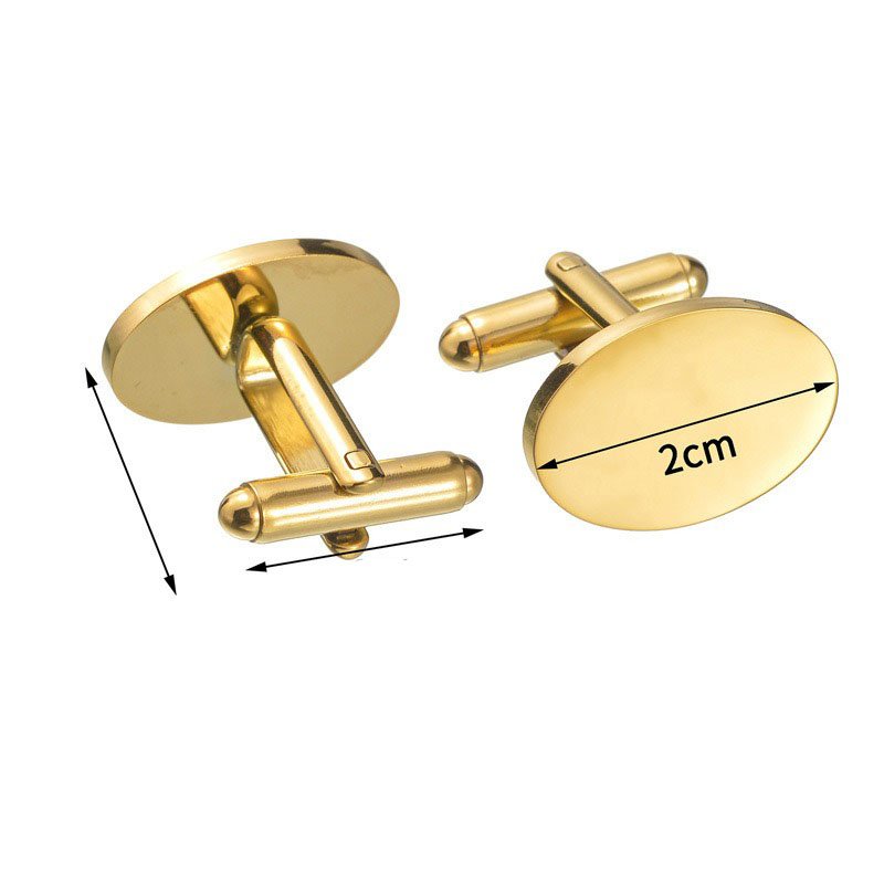 Oval Polygonal Cufflinks Engraved Groom Groomsmen Bestman Blanks Cuffs Links Personalized Wedding Favor Cufflink For Decoration