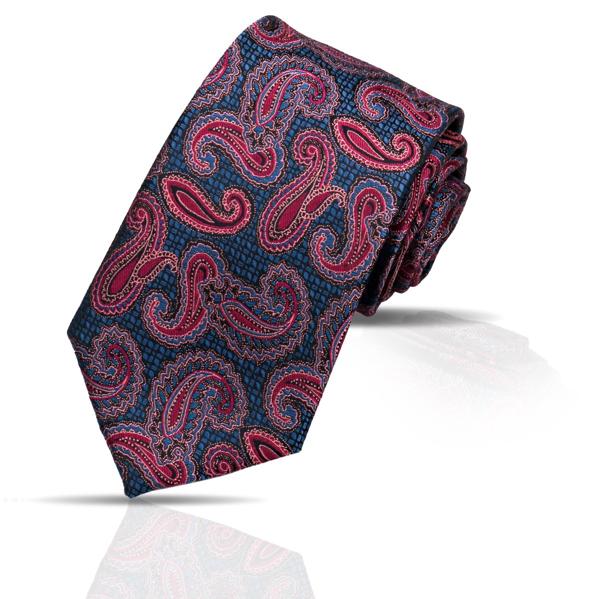 High Quality 7.5cm Polyester Ties For Men Pasiley Floral Men's Neckties For Wedding Party