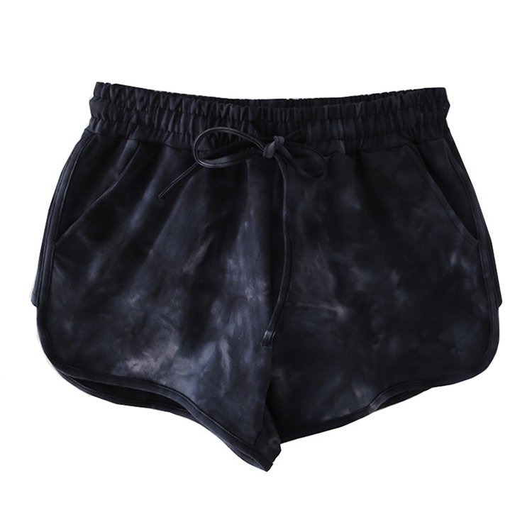2023 Summer Large Size Tie Dye Wide Leg Casual Loose Short Pants For Ladies For