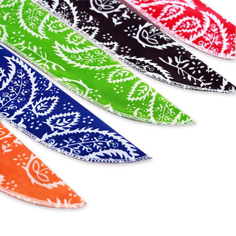 Custom Neck Arm Wrist Bandana Tie Wraps Keep Ice Cool Reusable Sports Cotton Cooling Headband Scarf