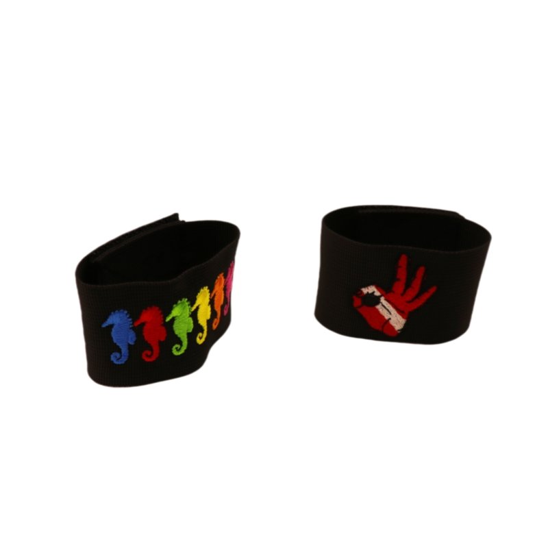 Embroidered Fabric Velcroes Straps Wrist Straps Custom Sports Armband Wrist Ankle Leg Embroidered Armband Straps