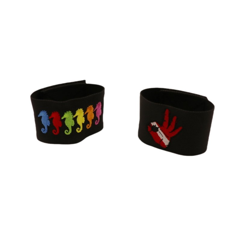 Embroidered Fabric Velcroes Straps Wrist Straps Custom Sports Armband Wrist Ankle Leg Embroidered Armband Straps