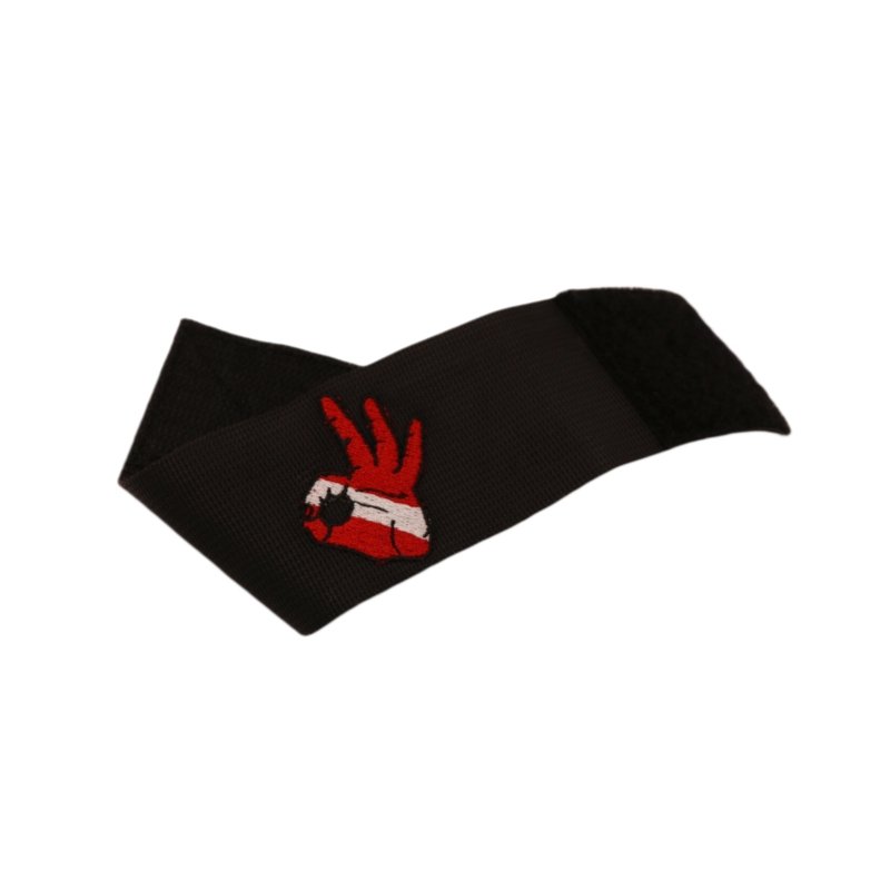 Embroidered Fabric Velcroes Straps Wrist Straps Custom Sports Armband Wrist Ankle Leg Embroidered Armband Straps
