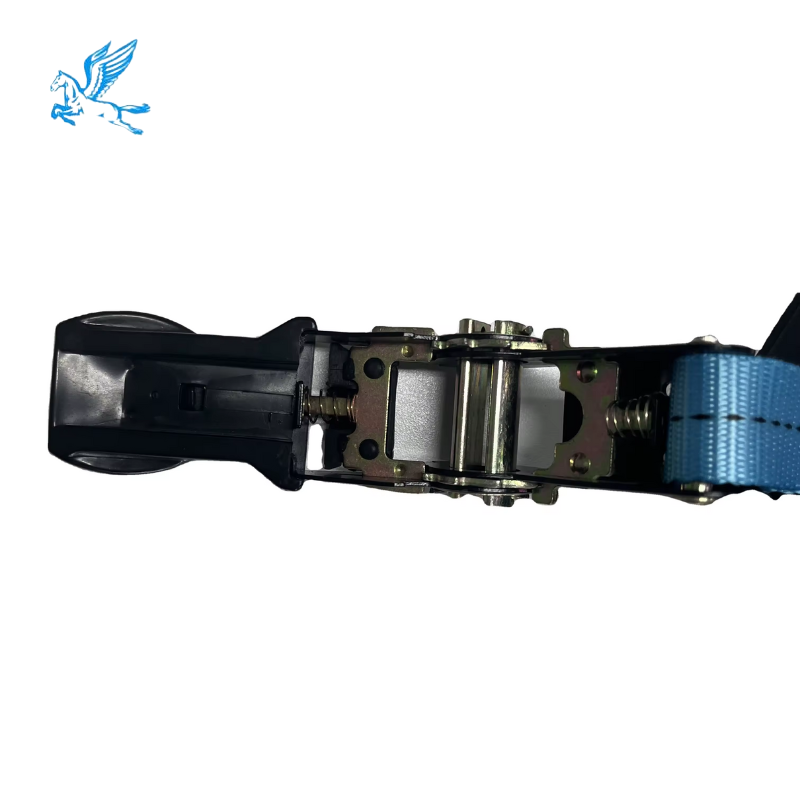 Factory Supply Quick release 1.5 inch double j hook strap cargo strap polyester cargo ratchet tie down 3000kgs lashing straps