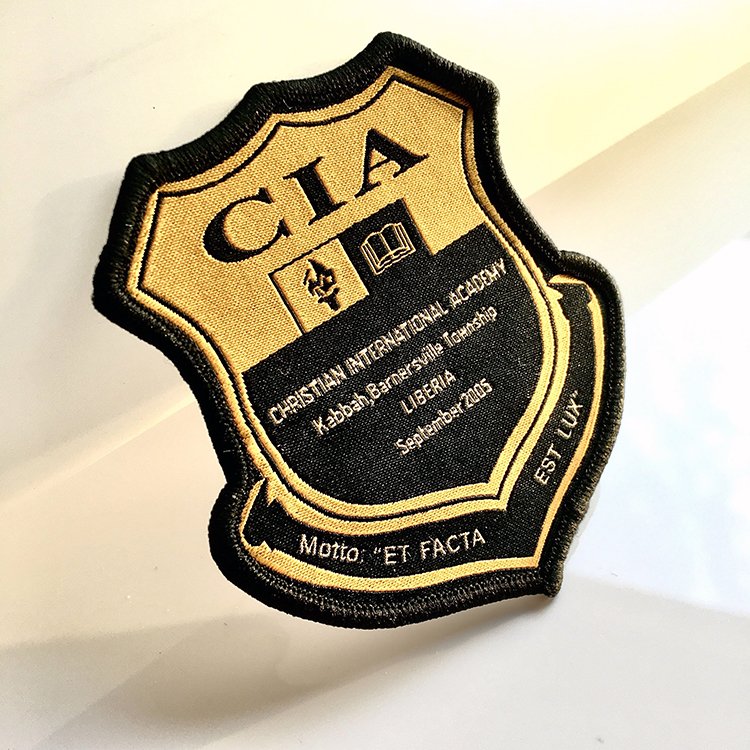 Custom School Uniform Shoes Bags Tie Decorative Badges Patches LOGO Patches Woven Patches School Uniform Badge School Badges