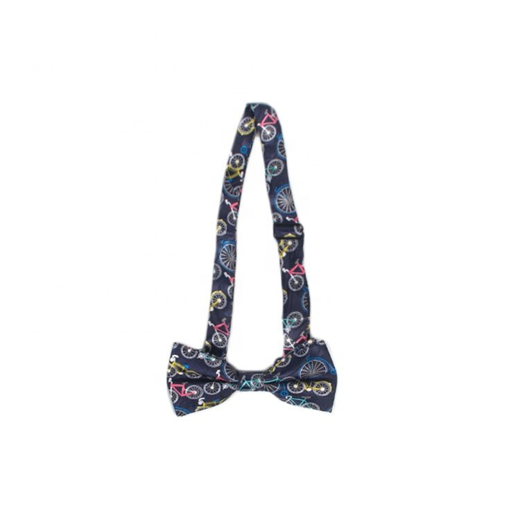 China Supplier Black Color Suit Matching High Quality Designer Satin Silk Bow Tie Mens