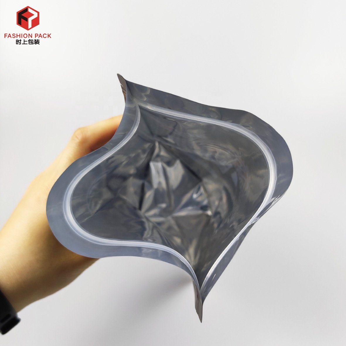 Matte Black Aluminum Foil Doypack Mylar Food Storage Bag Stand Up Food Packaging Bag With Zipper