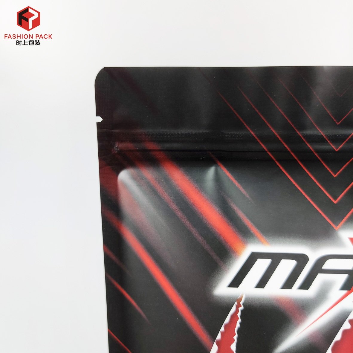 Matte Black Aluminum Foil Doypack Mylar Food Storage Bag Stand Up Food Packaging Bag With Zipper