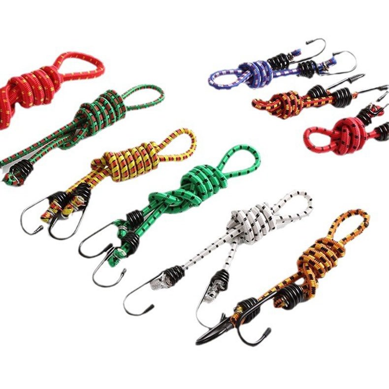 High Quality Elastic Rope For Bundling Straps Single Hook Luggage Rope With Hook Tent Stretch Bungee Shock Cord