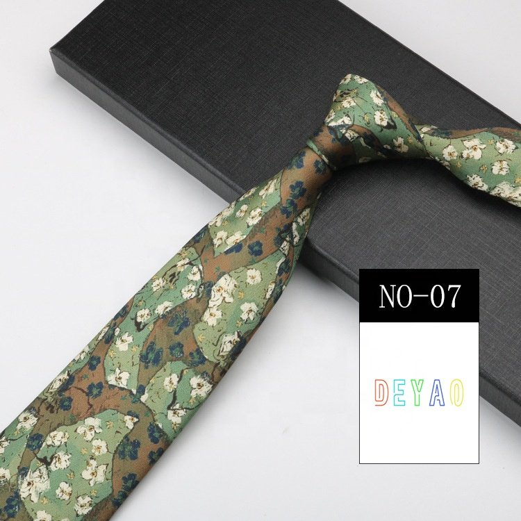 Hot selling cheap fashion prints corbatas de hombre cravatte homme polyester necktie lot stock vintage ties for men