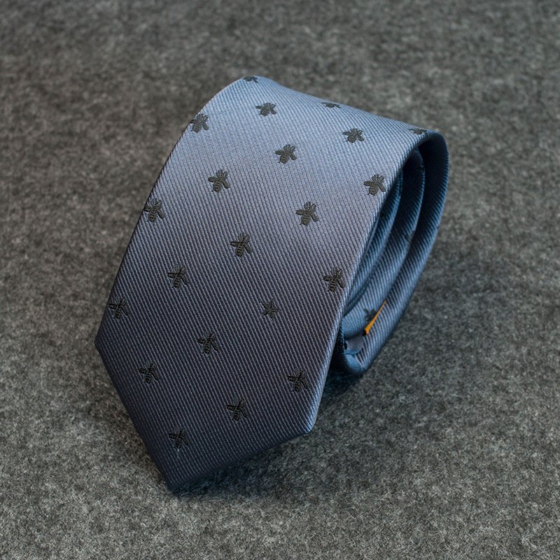 Luxury Brand Letter G Men's Tie High Quality Embroidered Bee Tie Designer Catalogue Ties Collection Business Suit Decorations