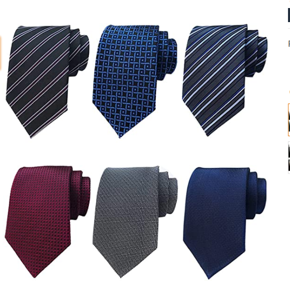 Black red solid Men's ties for Weddings Grooms Necktie Classic Silk Tie Woven Jacquard polyester paisley Neck Ties for men set