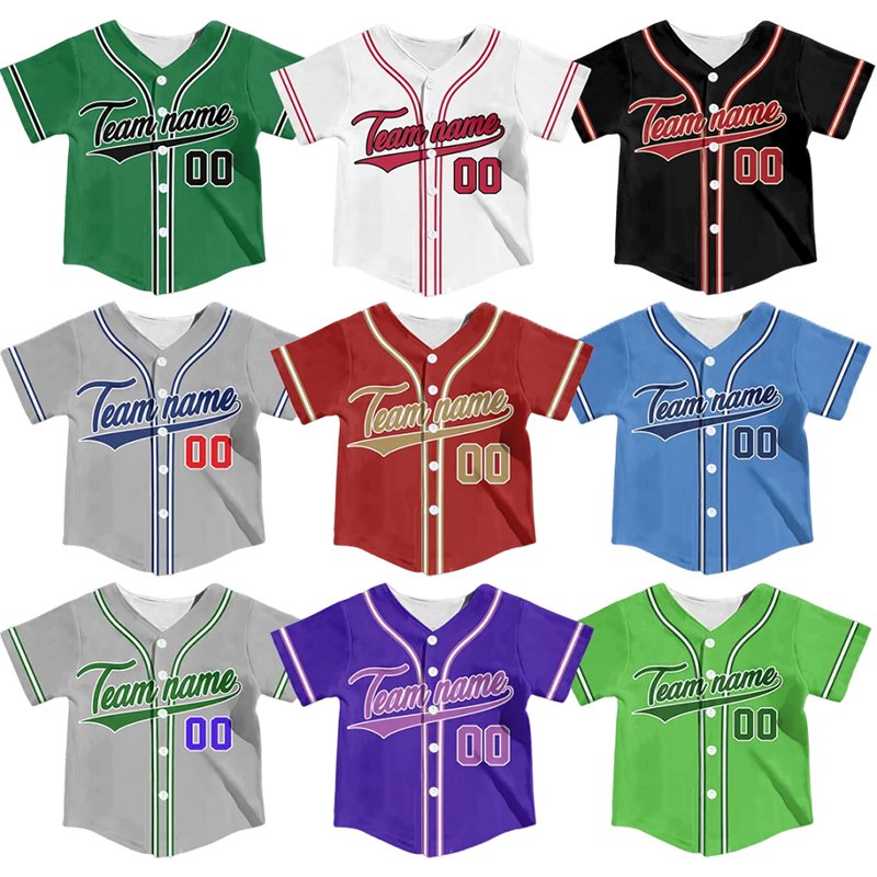 Custom design baseball cropped top shirts for infants blank sublimated ice milk plain mesh baseball jersey