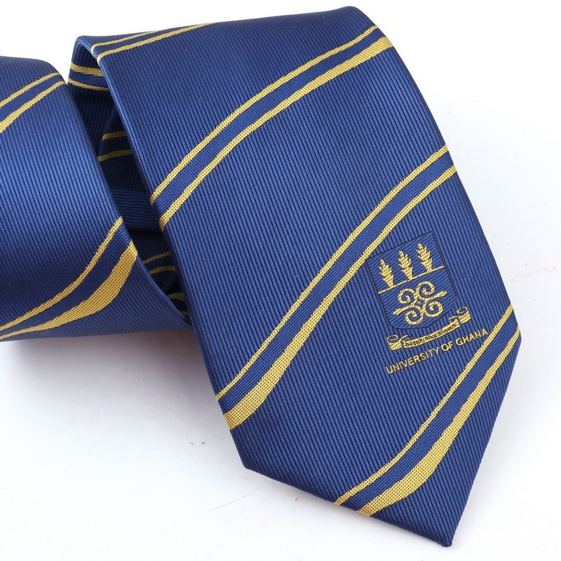 Logo Tie, Custom Design Polyester Printing Jacquard Logo Club Necktie, Chinese Factory Low MOQ School Tie, Custom Ties