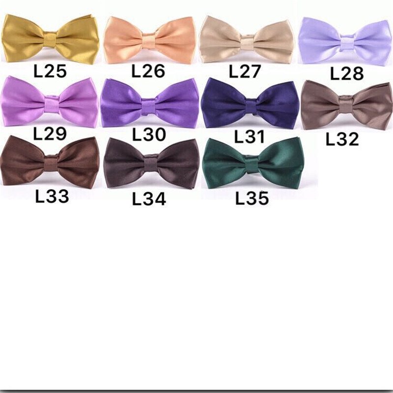 Gentlemen Nylon Yarn Bow Tie Nylon Cable Tie Pure Color Custom OEM Cheap Bow Tie Booties