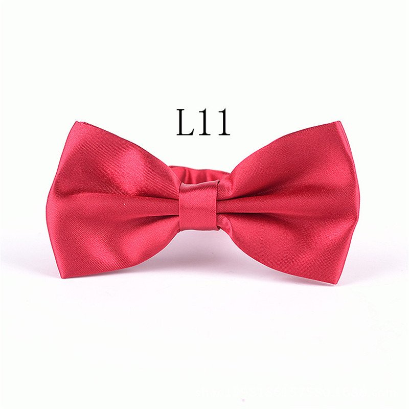 Gentlemen Nylon Yarn Bow Tie Nylon Cable Tie Pure Color Custom OEM Cheap Bow Tie Booties