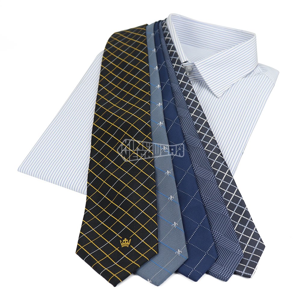 Elegant Check Slimmy Cheap Mens Executive Ties Online Trendy Houndstooth Necktie Glen Plaid Tie For Sale
