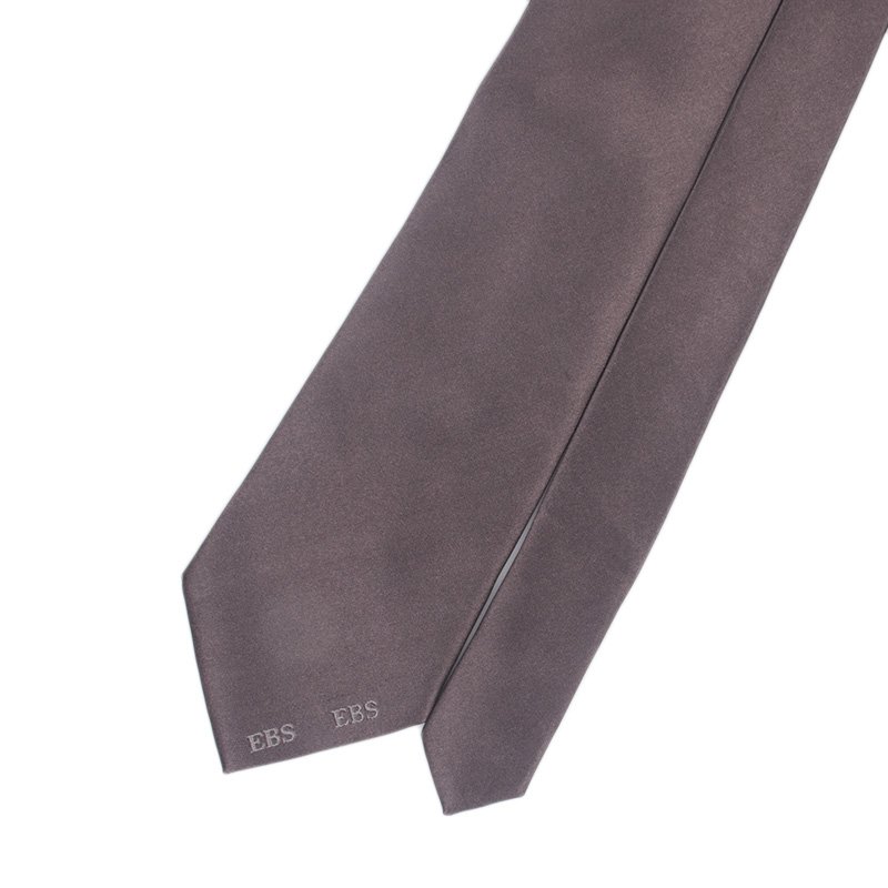 Luxury Plain Brown Tie Formal Classic Neckties Silk Grosgrain Satin Tie For Men Jacquard Necktie Solid