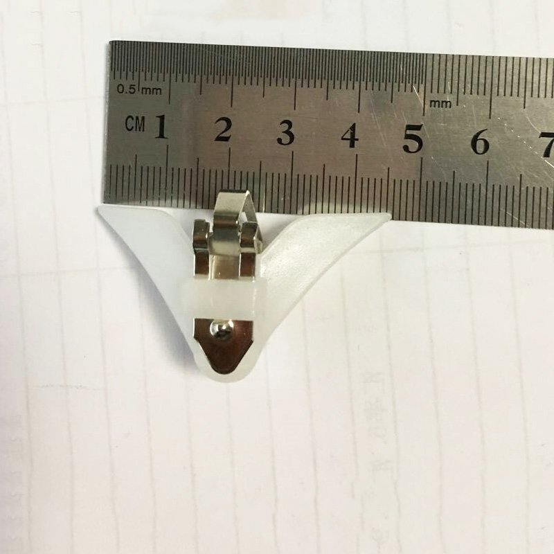 best price of plastic white tie clip for men
