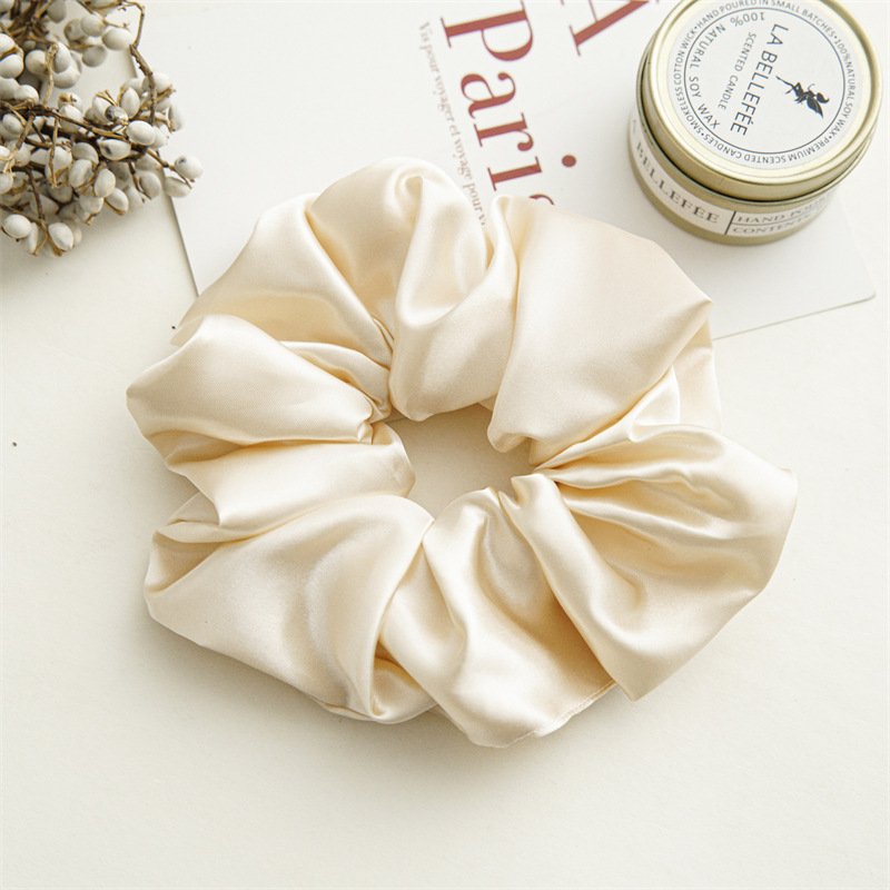 Ponytail Scrunchies Elastic Oversize Silk Satin Hair Tie Accessories High Quality Big Hair Scrunchies